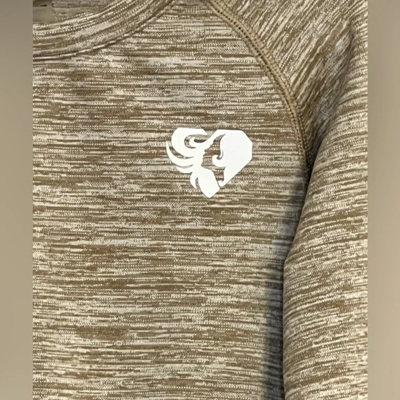 Women's Best long-sleeve, cropped workout top Size S - Picture 2 of 7